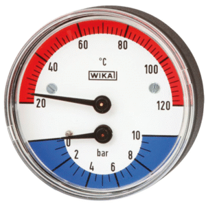 Termomanômetro Para medição de pressão e temperatura 100.12.63